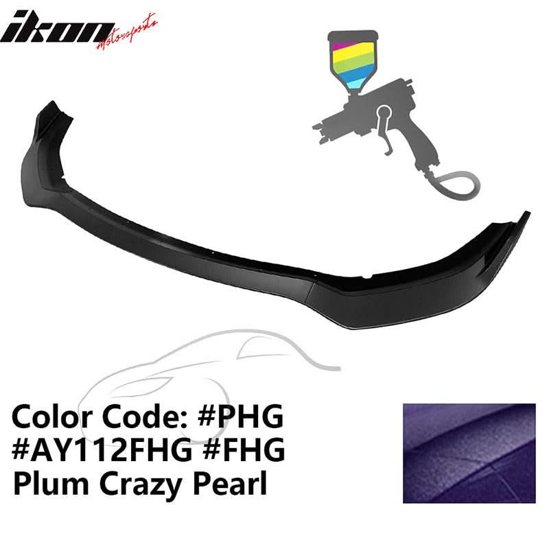 2020-2023 Dodge Charger Widebody IKON V1 Style Front Bumper Lip 3PCS