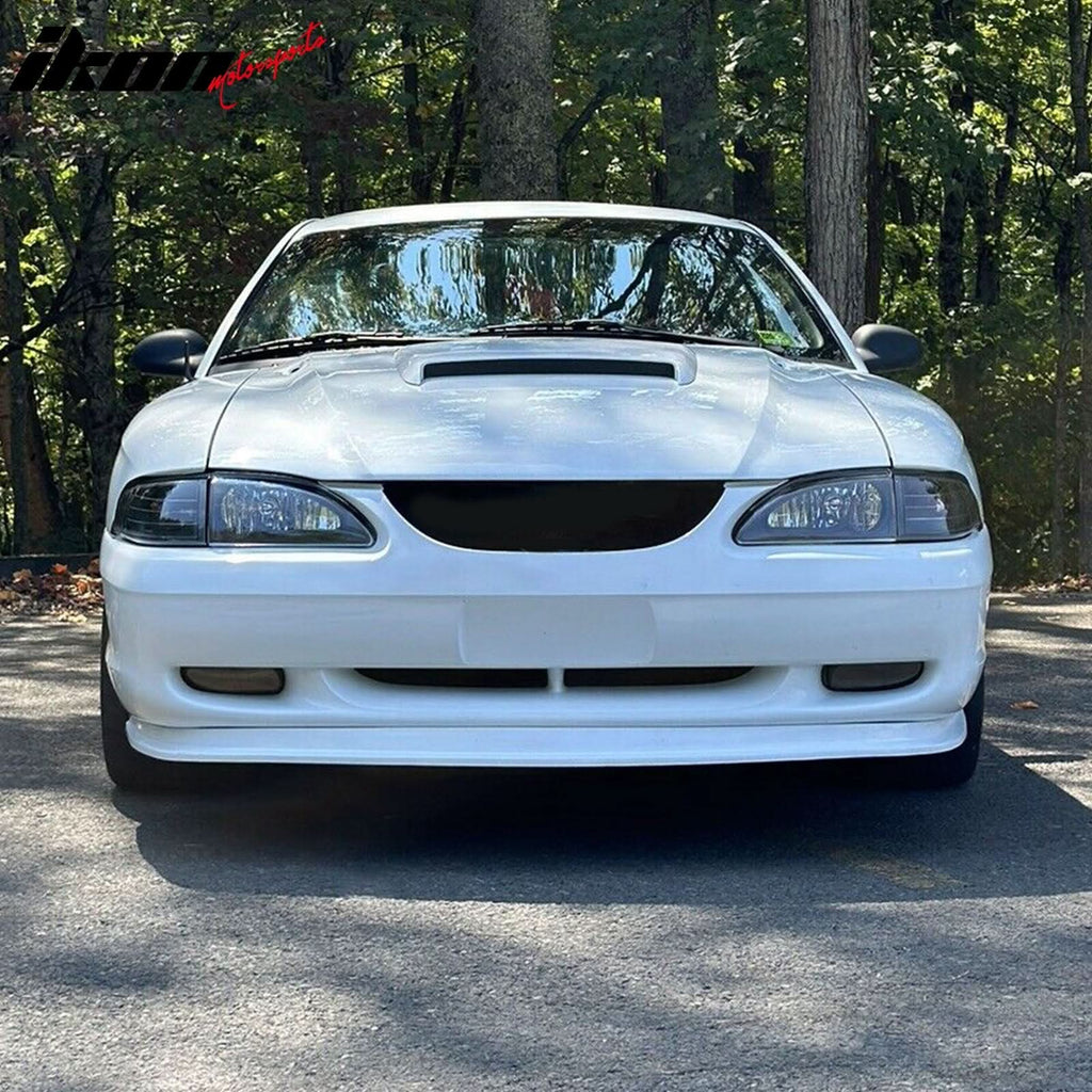 1994-1998 Ford Mustang MDA Cobra Style Unpainted Front Bumper Lip PU