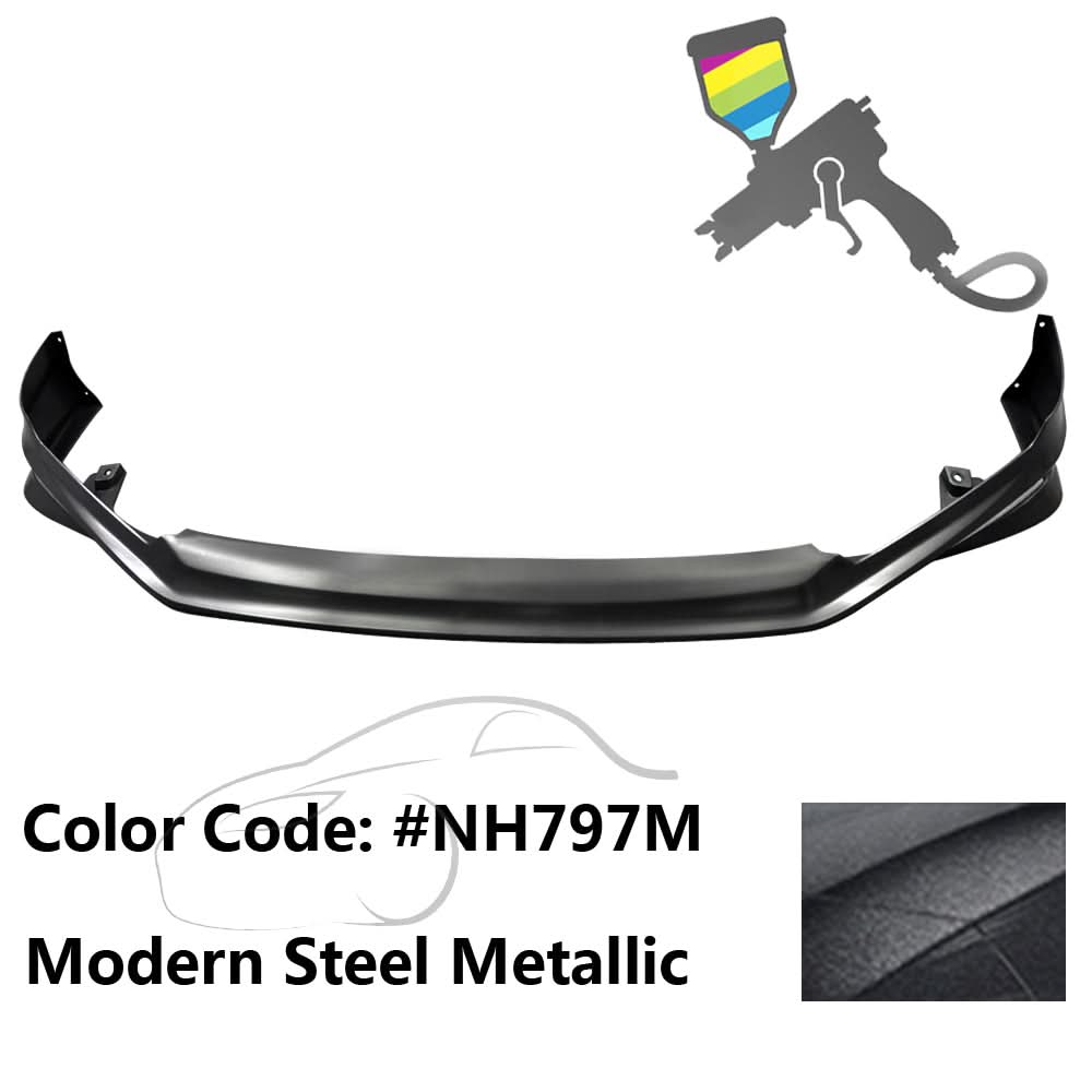 2013-2015 Honda Accord Sedan MD Style Front Bumper Lip PP 4DR