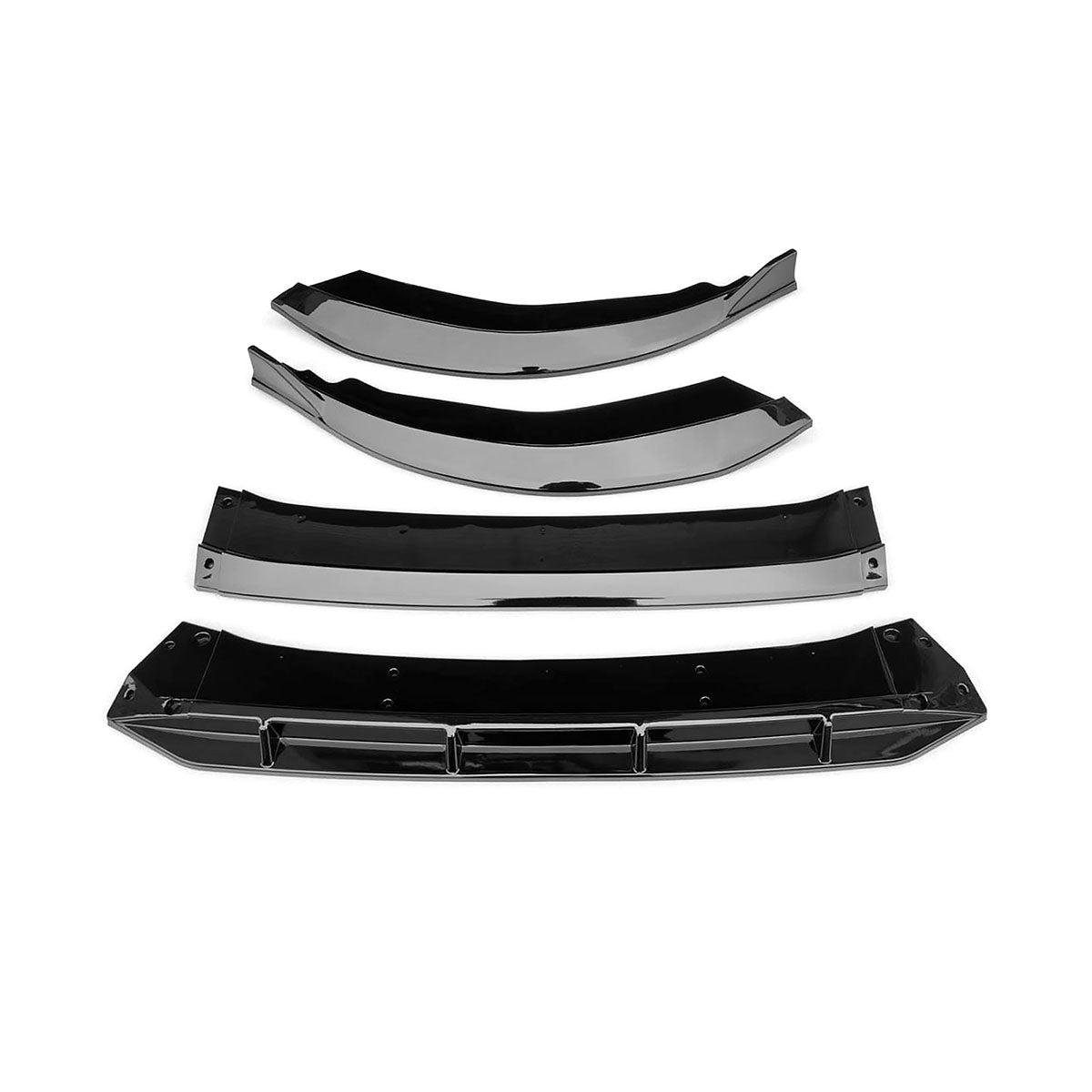 2023-2025 Honda Accord Front Bumper Lip V1 4PC Spoiler Black PP