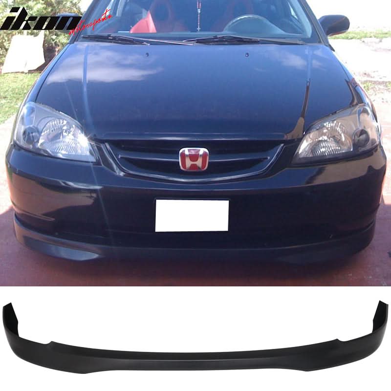 2001-2003 Honda Civic Type R T-R Style Front Bumper Lip PP 2DR 4DR