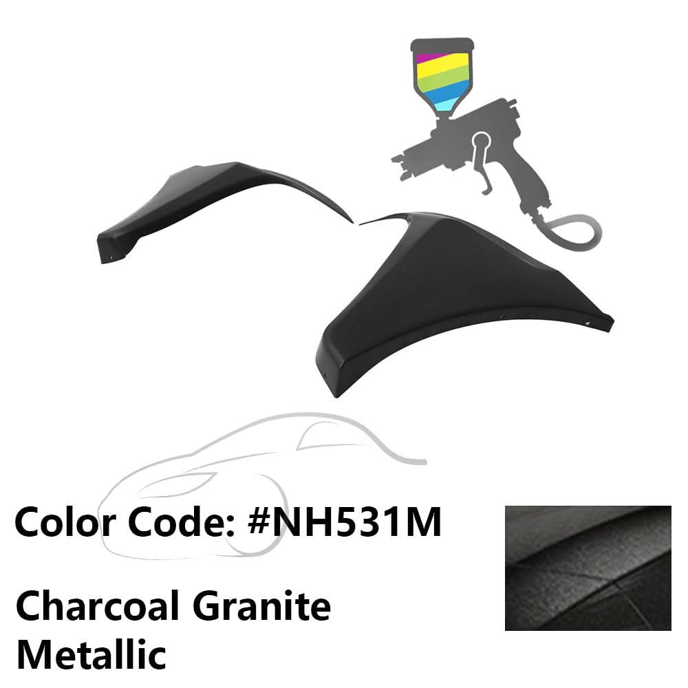 2016-2018 Honda Civic HF-P Style Painted Front Bumper Lip Splitters