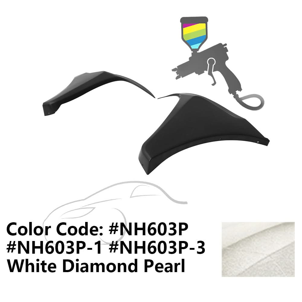 2016-2018 Honda Civic HF-P Style Painted Front Bumper Lip Splitters