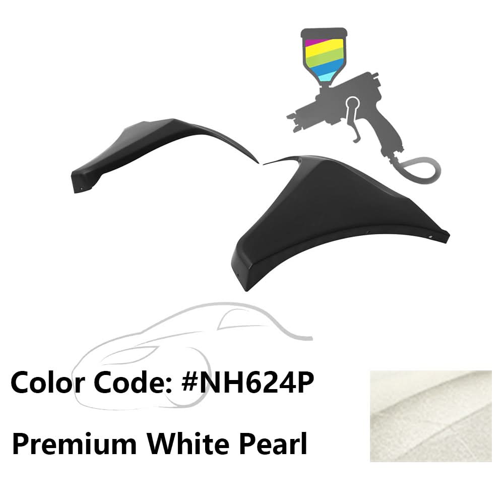 2016-2018 Honda Civic HF-P Style Painted Front Bumper Lip Splitters