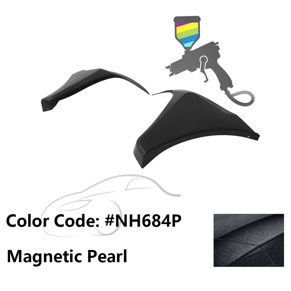 2016-2018 Honda Civic HF-P Style Painted Front Bumper Lip Splitters