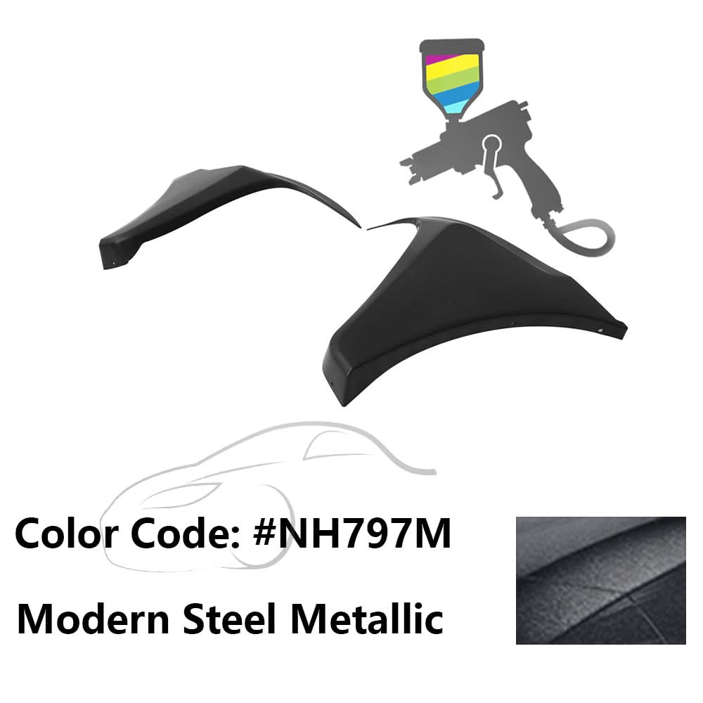2016-2018 Honda Civic HF-P Style Painted Front Bumper Lip Splitters