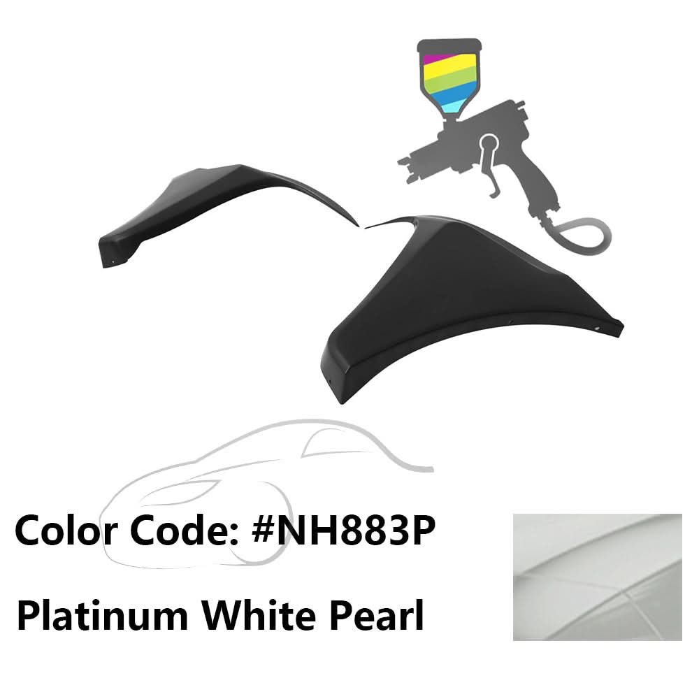 2016-2018 Honda Civic HF-P Style Painted Front Bumper Lip Splitters