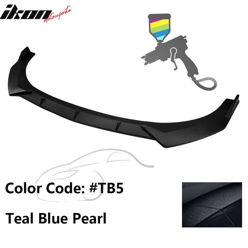 2021-2023 Hyundai Elantra 4DR Sedan Front Bumper Lip Spoiler PP 3PC