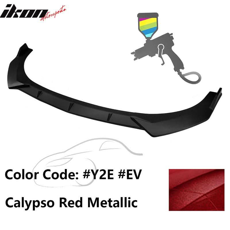2021-2023 Hyundai Elantra 4DR Sedan Front Bumper Lip Spoiler PP 3PC