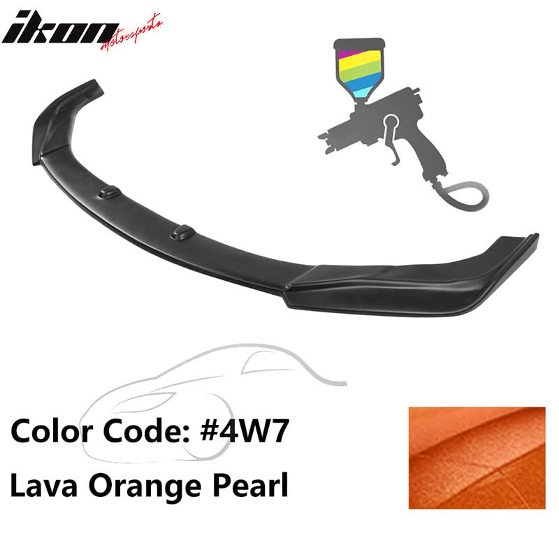 2016-2019 Lexus GS V2 Style Painted Front Bumper Lip Spoiler Painted