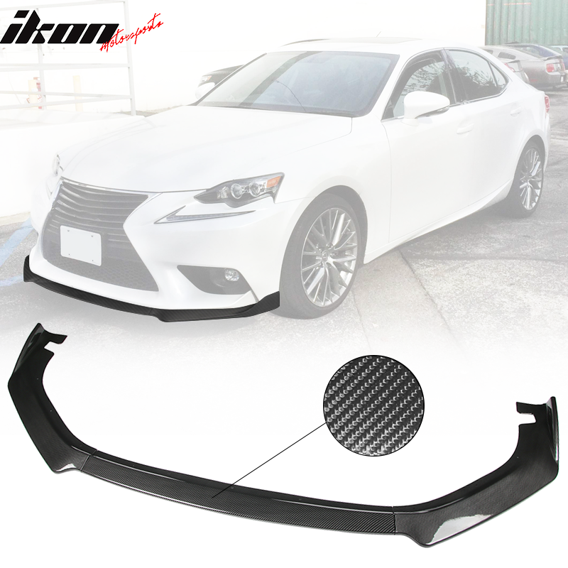 2014-2016 Lexus IS Base Model Front Bumper Lip Splitter PP 3PCS