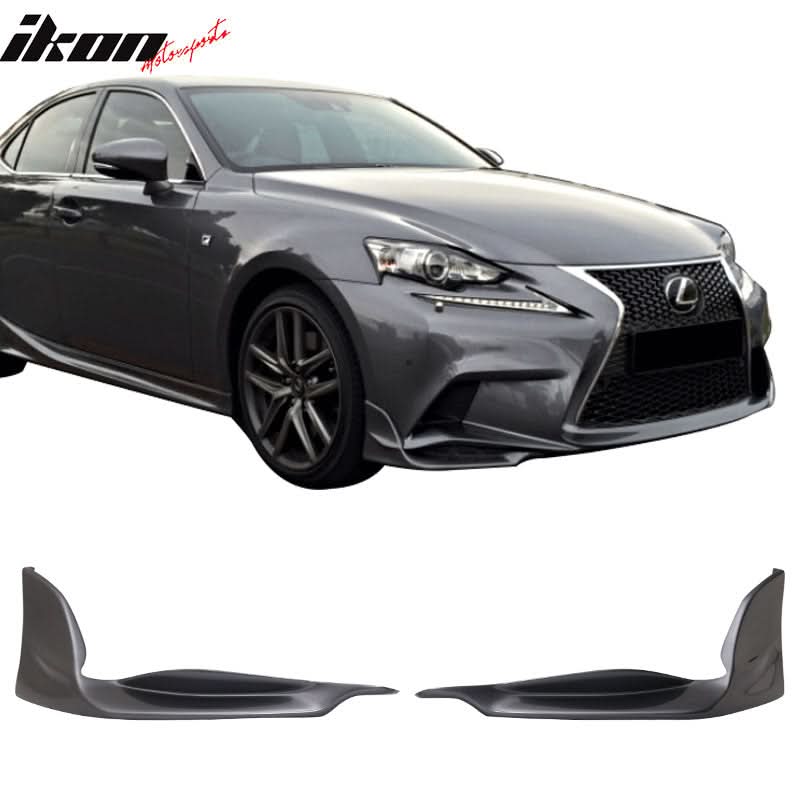 2014-2016 Lexus IS Model TR-D Style Front Bumper Lip Splitters 2PC