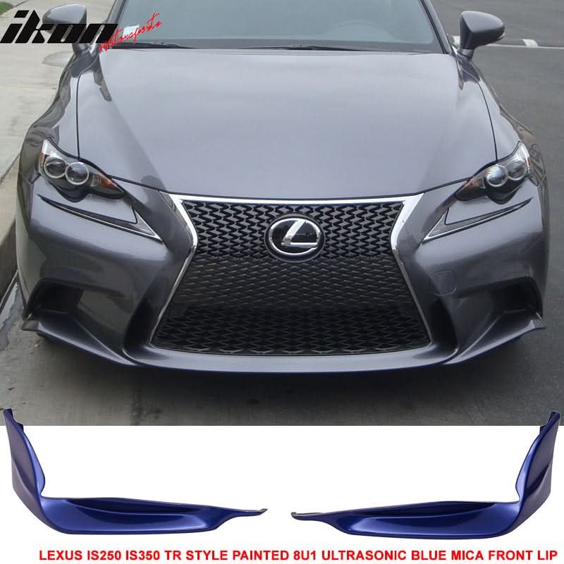 2014-2016 Lexus IS Model TR-D Style Front Bumper Lip Splitters 2PC