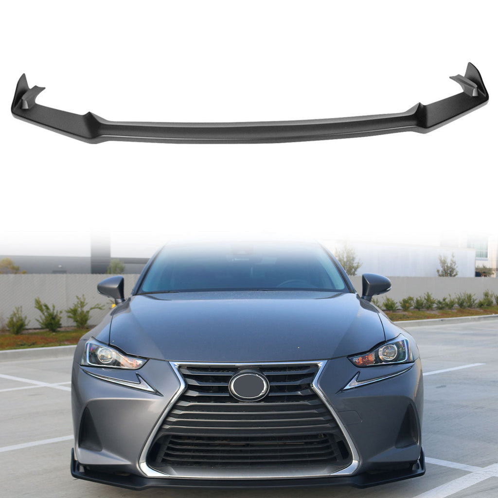 2017-2020 Lexus IS Type A Matte Black Front Bumper Lip Splitter
