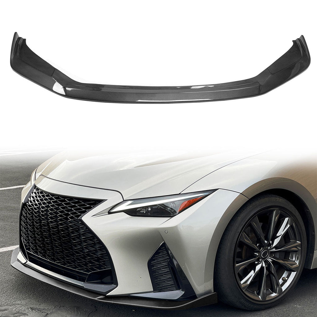 2021-2023 Lexus IS350 F Sport Front Lip Spoiler Black ABS