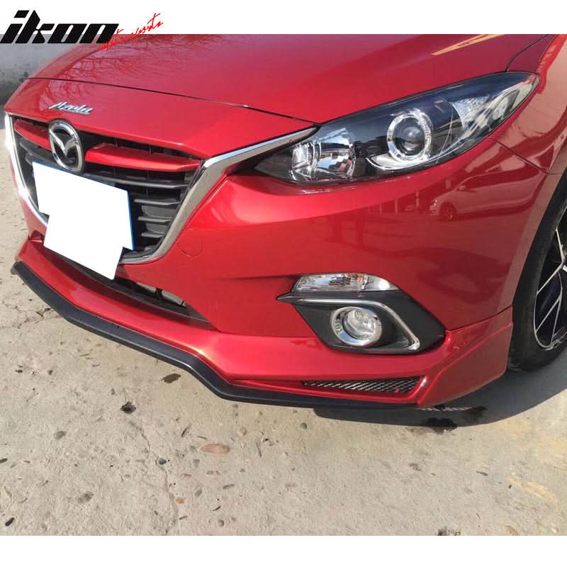 2014-2016 Mazda 3 V3 Style Painted Front Bumper Lip Spoiler PP