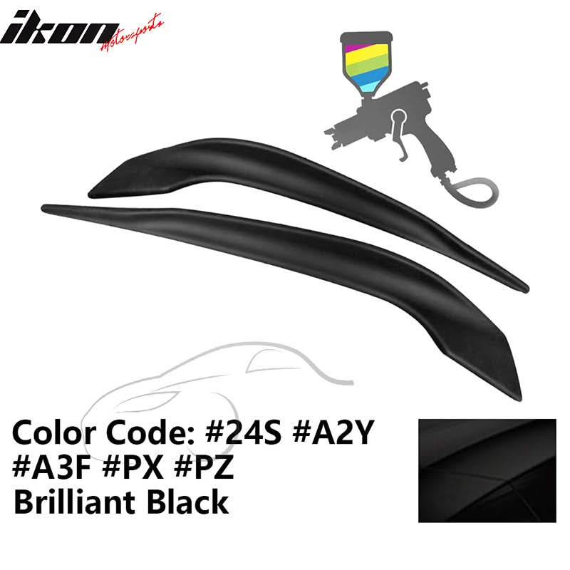 2016-2017 Mazda 6 Painted Front Bumper Side Splitter Lip Pair ABS