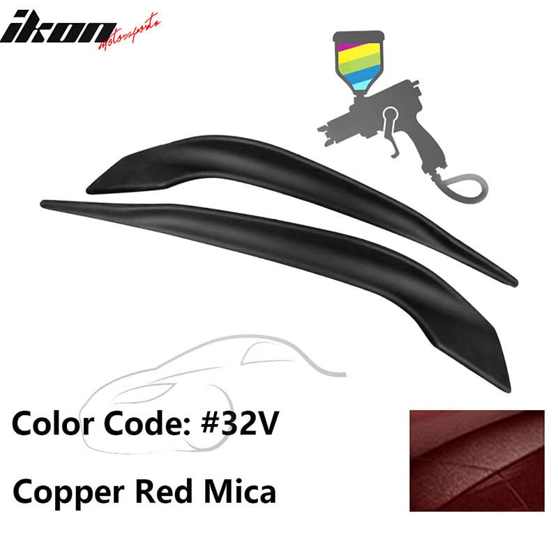 2016-2017 Mazda 6 Painted Front Bumper Side Splitter Lip Pair ABS