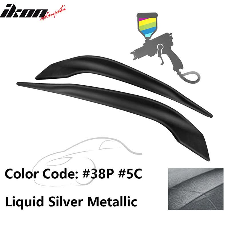 2016-2017 Mazda 6 Painted Front Bumper Side Splitter Lip Pair ABS