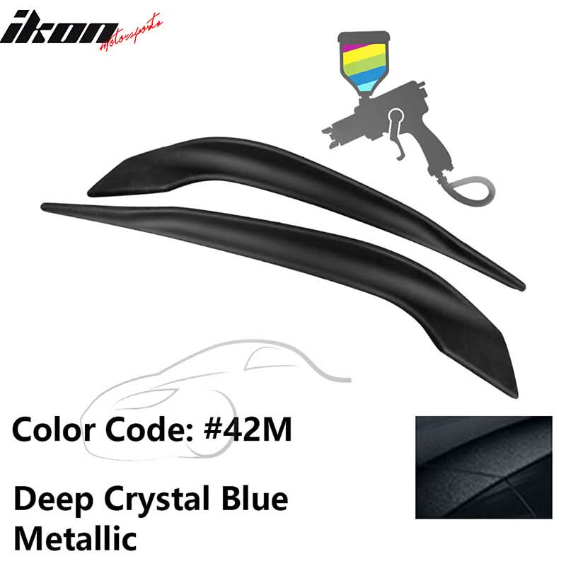 2016-2017 Mazda 6 Painted Front Bumper Side Splitter Lip Pair ABS