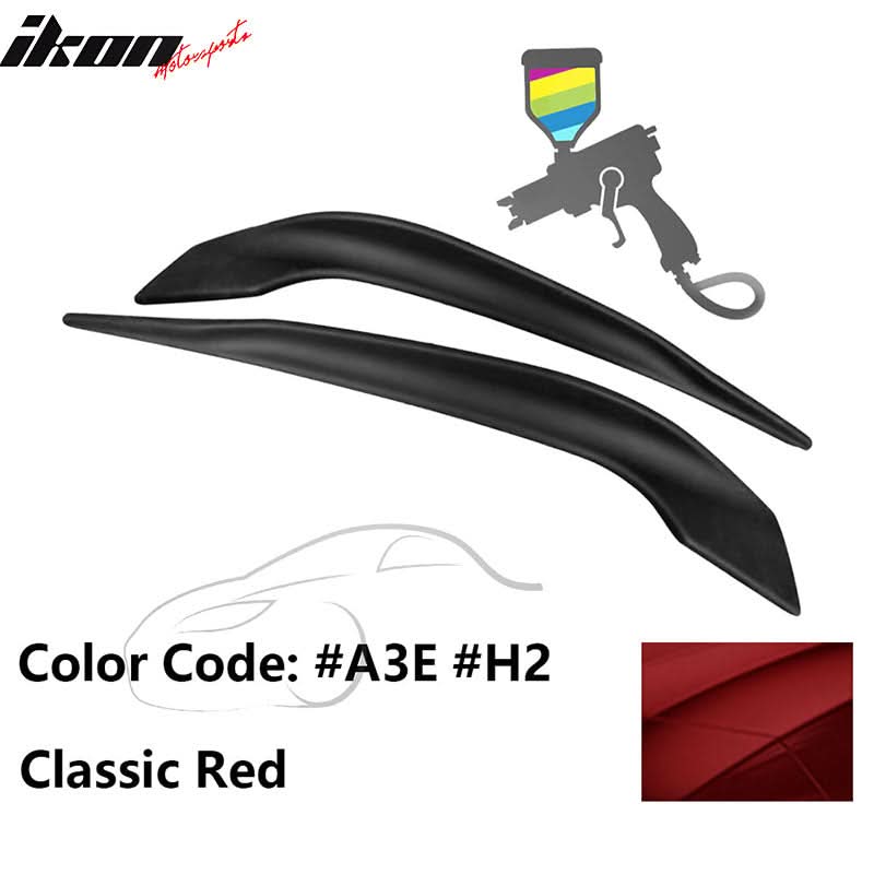2016-2017 Mazda 6 Painted Front Bumper Side Splitter Lip Pair ABS