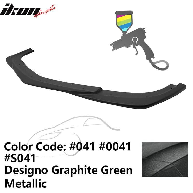 2012-2014 Benz W204 C63 AMG GH Style Painted Front Bumper Lip ABS