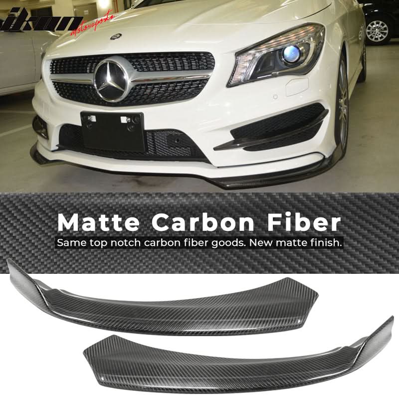 2013-2016 Benz CLA Class C117 PIE Style Front Bumper Lip Winglets