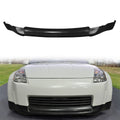 2003-2005 Nissan 350Z ING-S Style Unpainted Black Front Bumper Lip PU