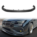 2022-2025 Subaru WRX CS Style Unpainted Black Front Bumper Lip PU
