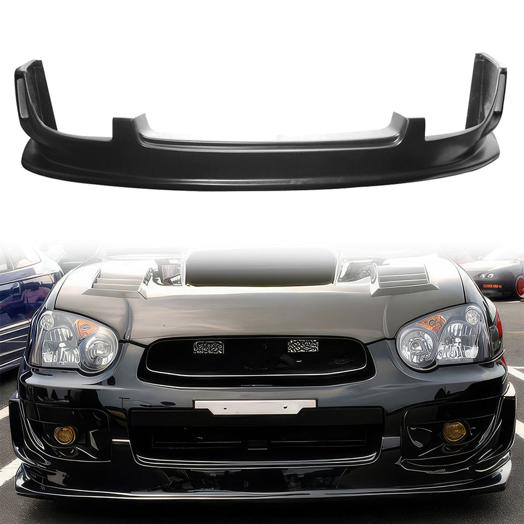 2004-2005 Subaru Impreza WRX DS Unpainted Black Front Bumper Lip PU