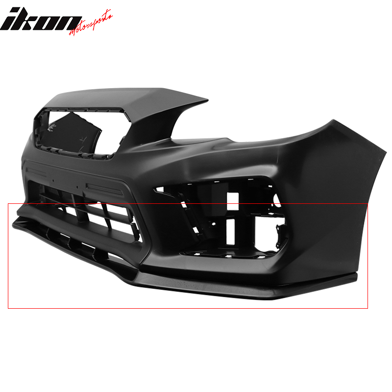 2015-2017 Subaru WRX STI MP MPX Painted Front Bumper Lip ABS