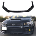 2015-2017 Subaru WRX STI MPX Style Gloss Black Front Bumper Lip PP 3PC