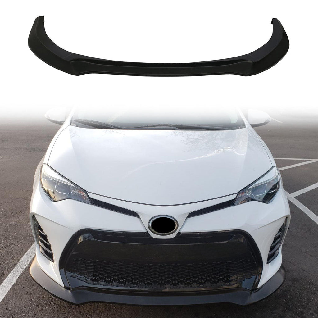 2017-2019 Toyota Corolla Front Bumper Lip Chin Spoiler PU