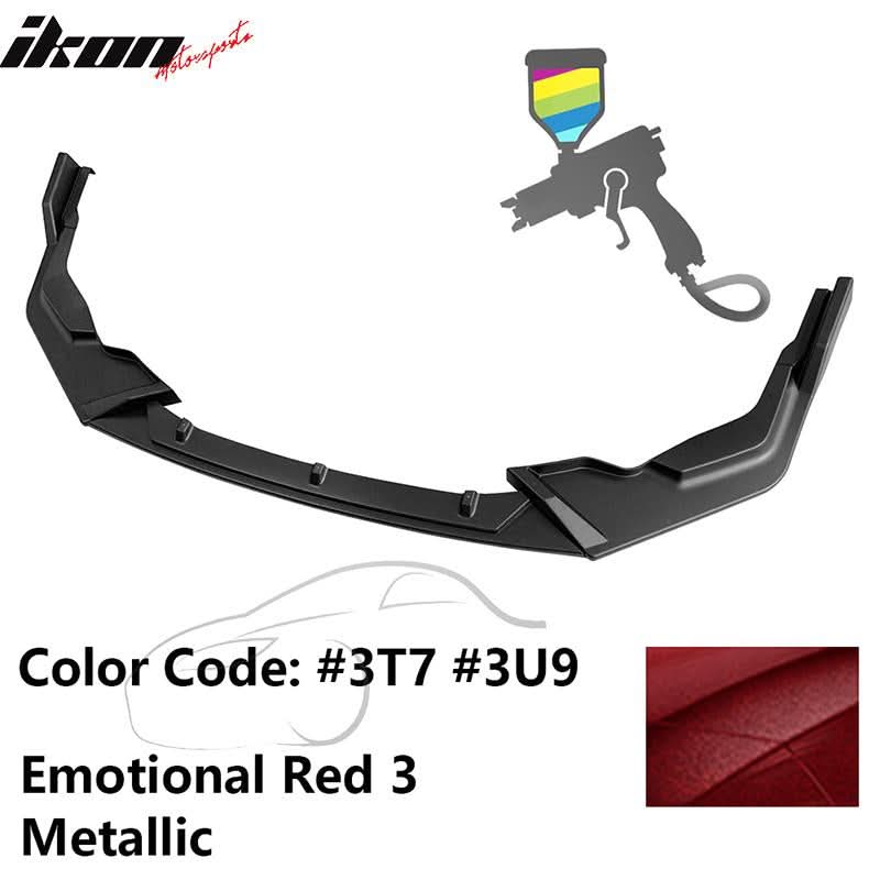 2020-2022 Toyota Corolla SE XSE C Style Front Bumper Lip PP 3PC