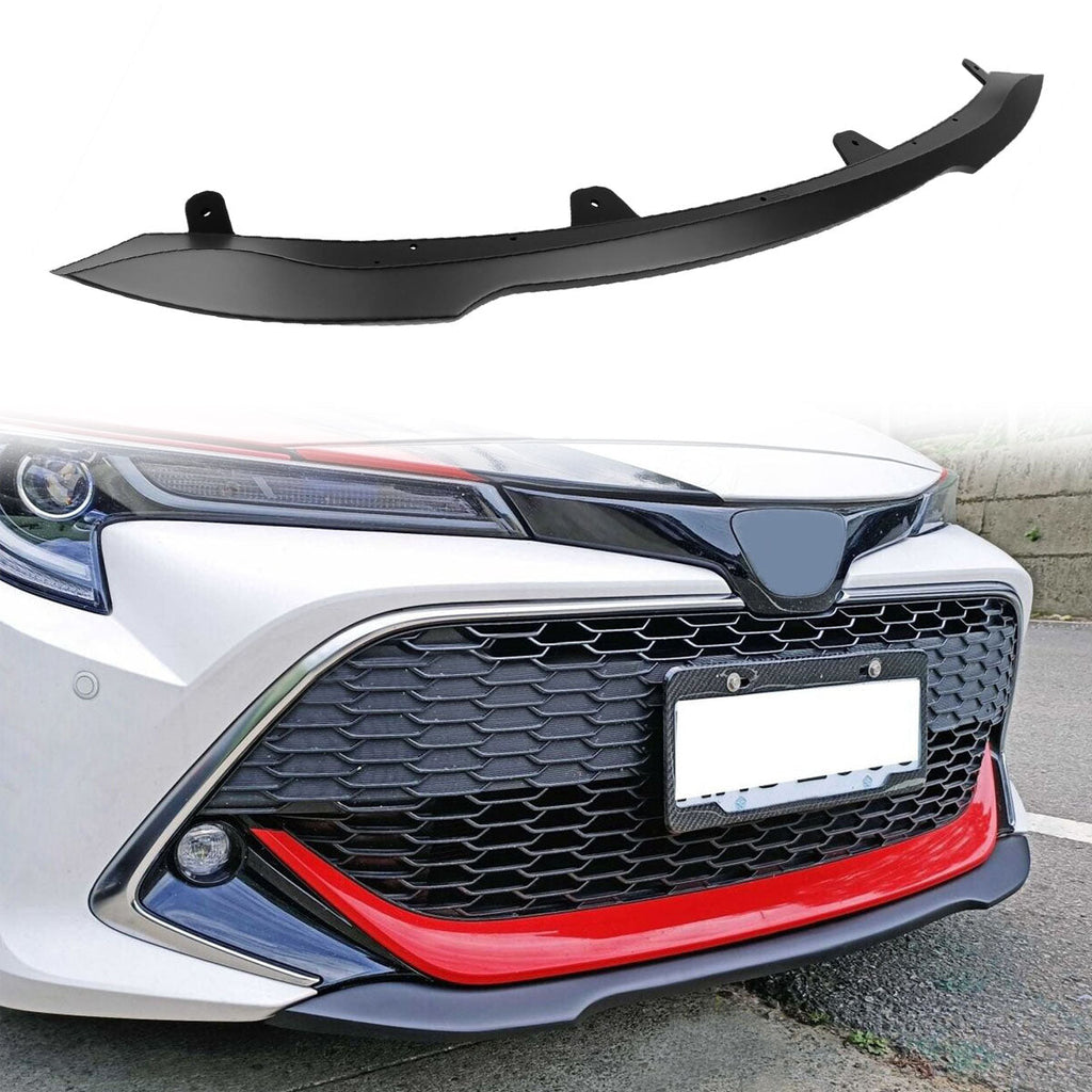 2019-2021 Toyota Corolla Auris 3rd 5-Door Matte Black Front Bumper Lip