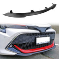 2019-2021 Toyota Corolla Auris 3rd 5-Door Matte Black Front Bumper Lip