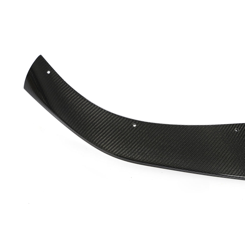 2021-2024 Tesla Model S Gloss Black Revozport Front Lip Carbon Fiber