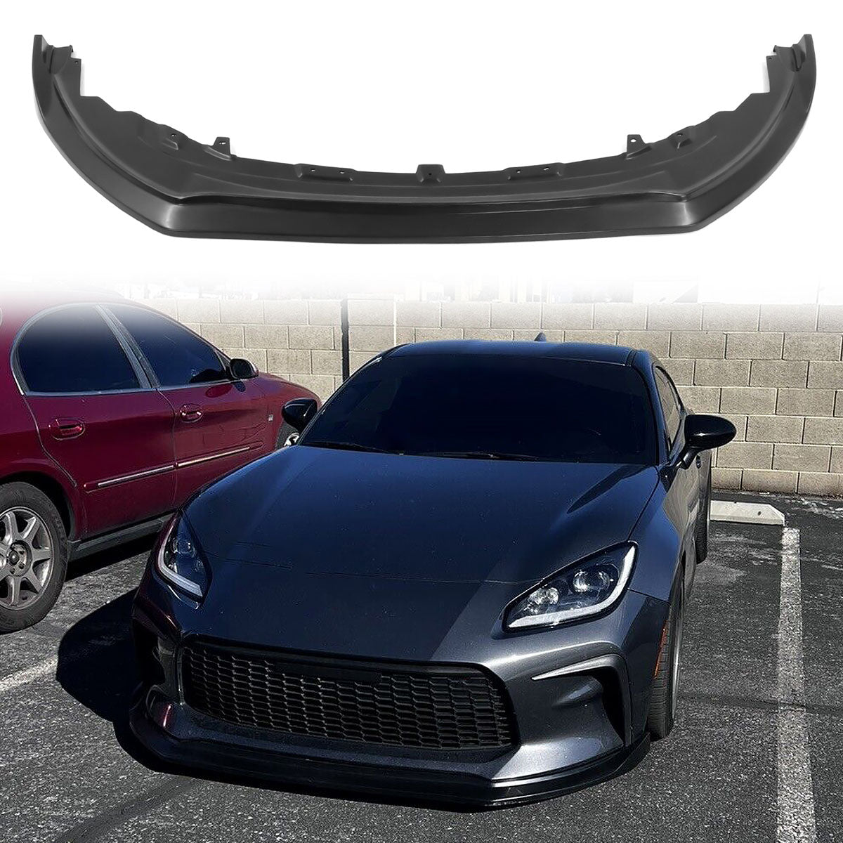 2022-2025 Toyota GR86 Coupe CS Style Unpainted Front Bumper Lip PU