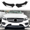 Universal Gloss Black Front Lip Splitter Chin Spoiler Air Dam 2PC