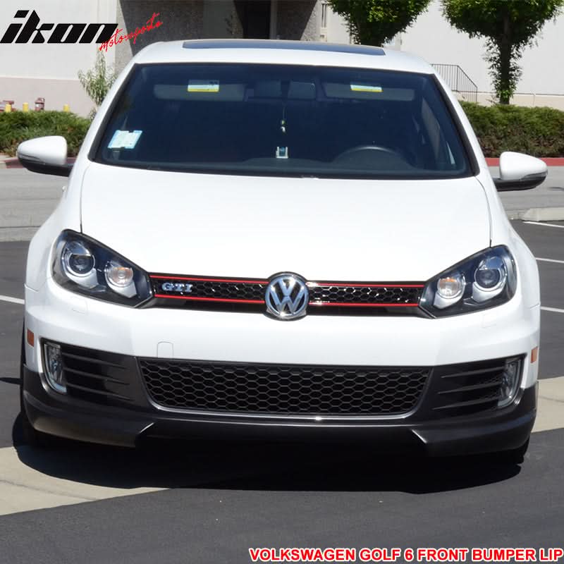 2010-2014 Volkswagen VW Golf 6 GTI RG Style Unpainted Front Lip PU