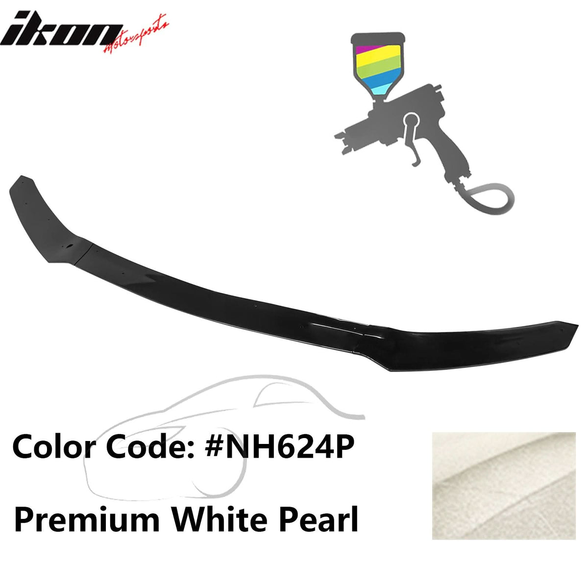 2017-2021 Honda Civic Hatchback HFP Style Front Bumper Lip PP 3PCS