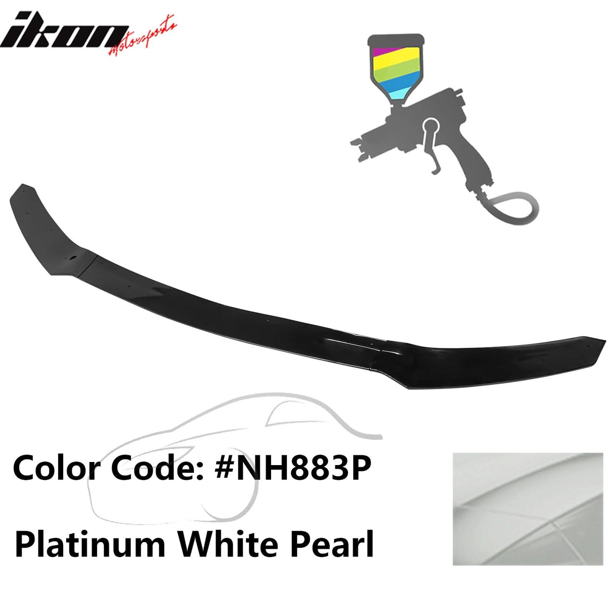 2017-2021 Honda Civic Hatchback HFP Style Front Bumper Lip PP 3PCS
