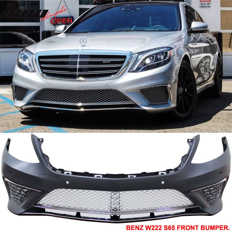 2014-2017 Benz W222 S Class PDC Front + Rear Bumper Cover + Side Skirt