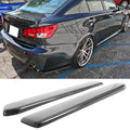 2010-2014 Ford Mustang Rear Bumper Side Splitters 2PC Carbon Fiber