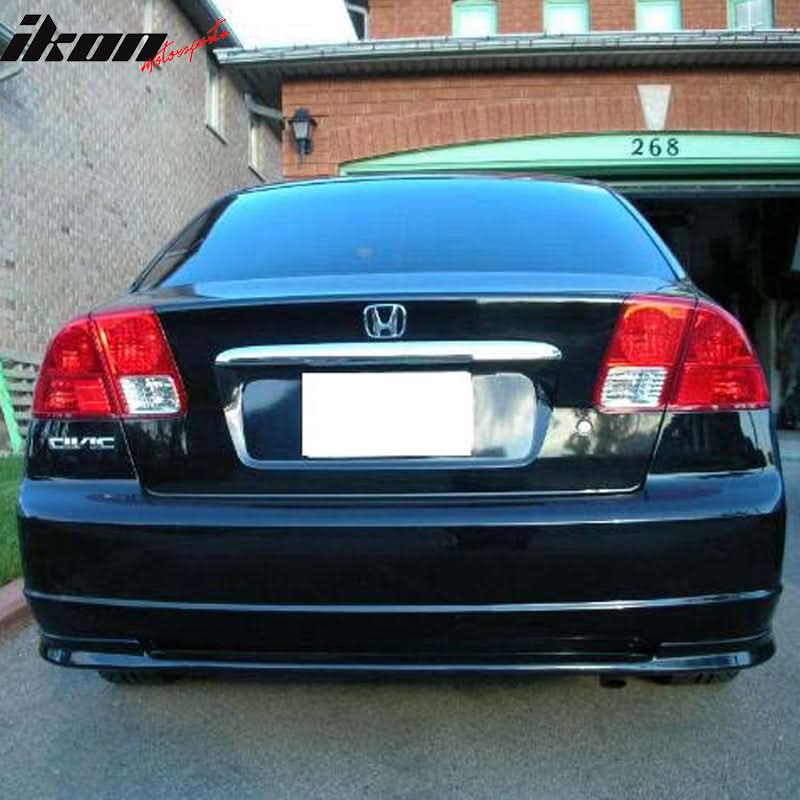 Fits 01-03 Civic Mugen Front + TR Rear Bumper Lip Spoiler - PP