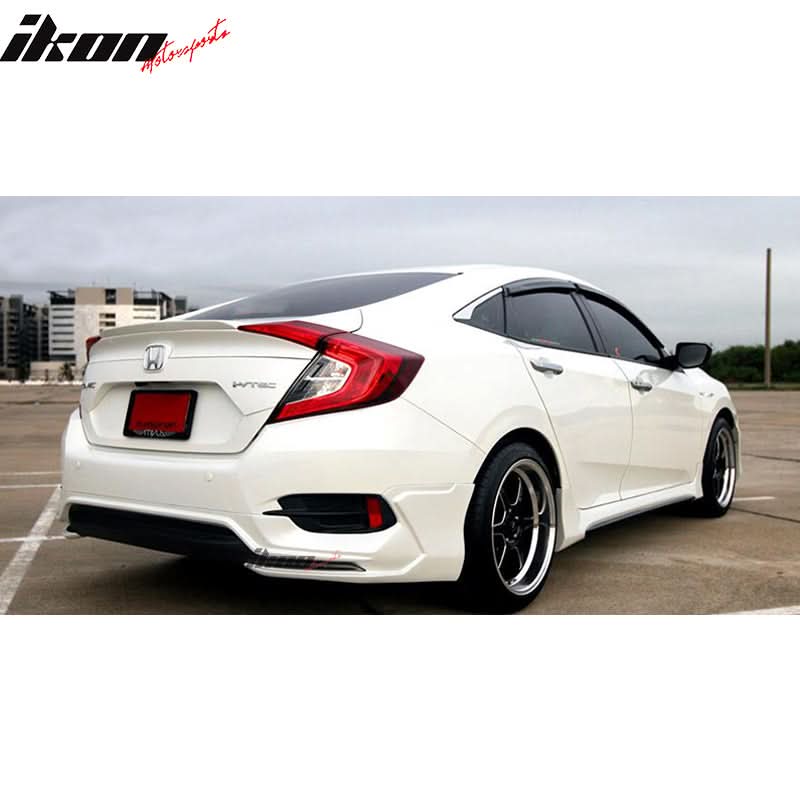 2016-2021 Honda Civic Sedan 4Dr AVS Style Rear Bumper Lip Spoiler PP