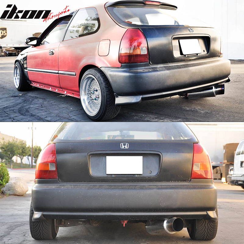 1996-2000 Honda Civic 3DR Hatchback Rear  Lip Aprons Mugen Style