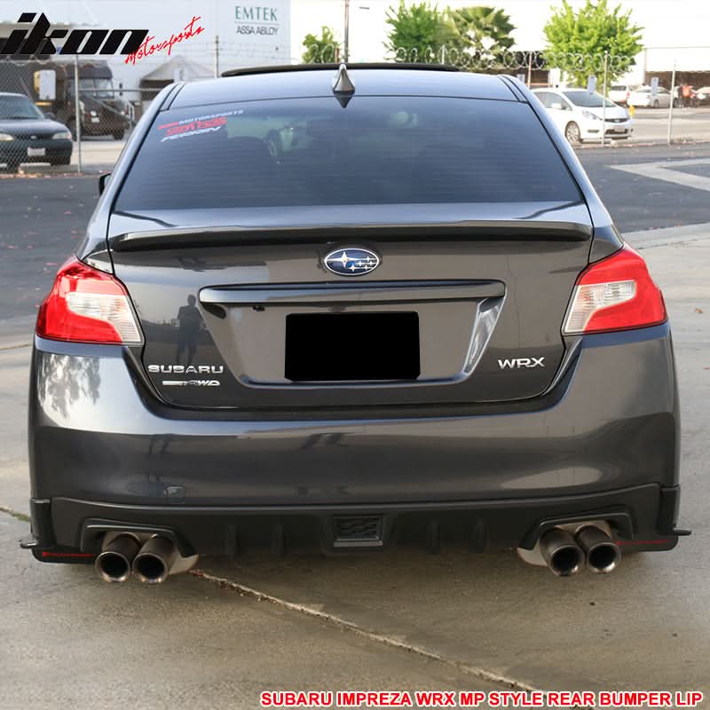 2015-2021 Subaru WRX STI MP Style Rear Bumper Lip Apron Spats ABS 2PC