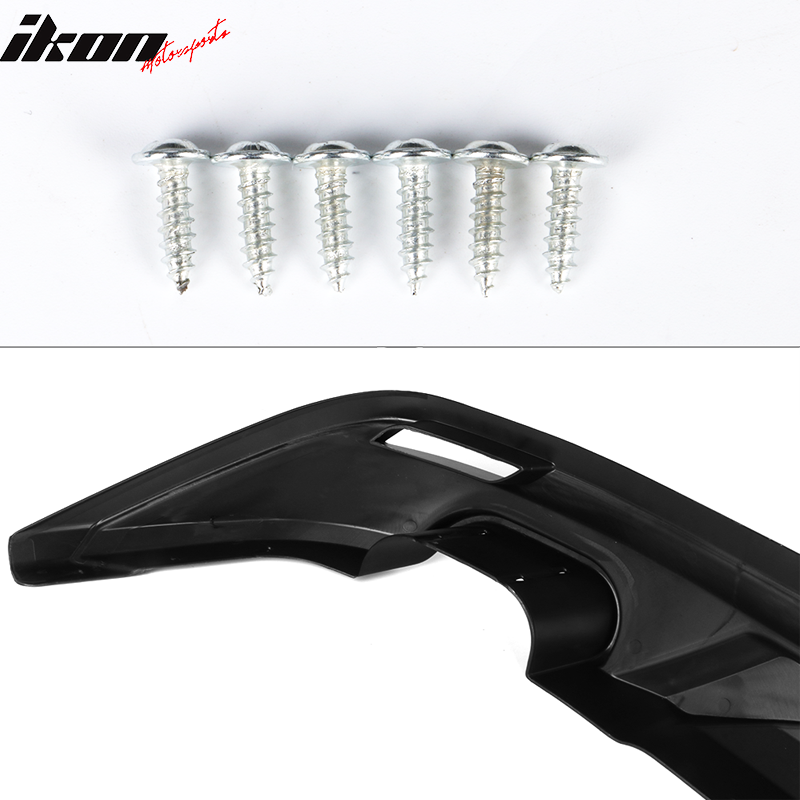 2018-2024 Toyota Camry V3 Style Black &Silver Rear Bumper Lip Diffuser