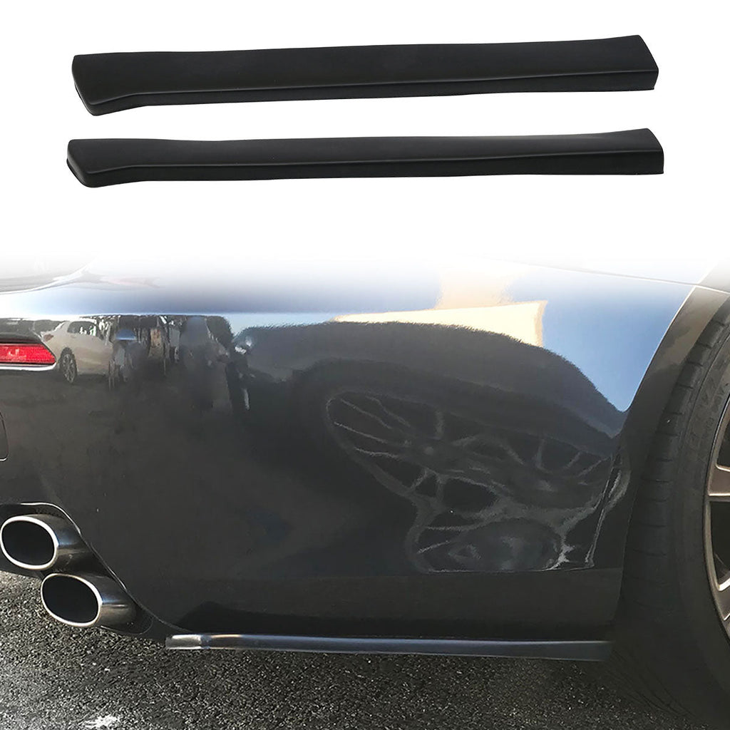 Universal 19" CS Style Rear Bumper Spats Side Extension Lips PU 2PC